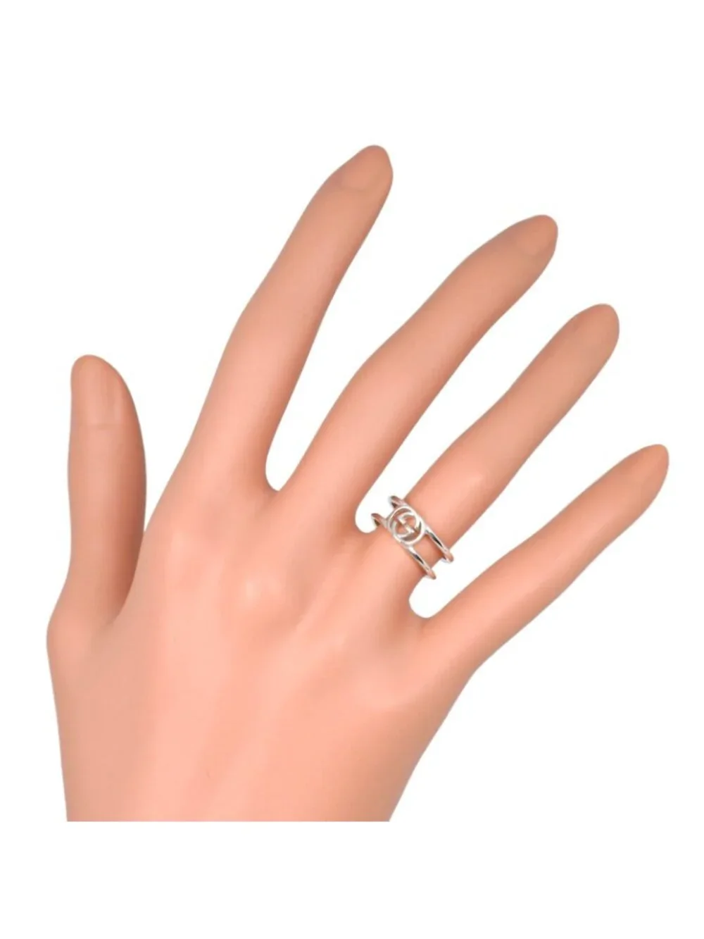 Gucci Interlocking G 925 Sterling Silver Ring
